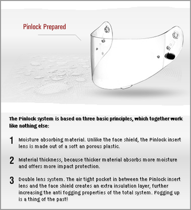 Helmet visor pinlock system