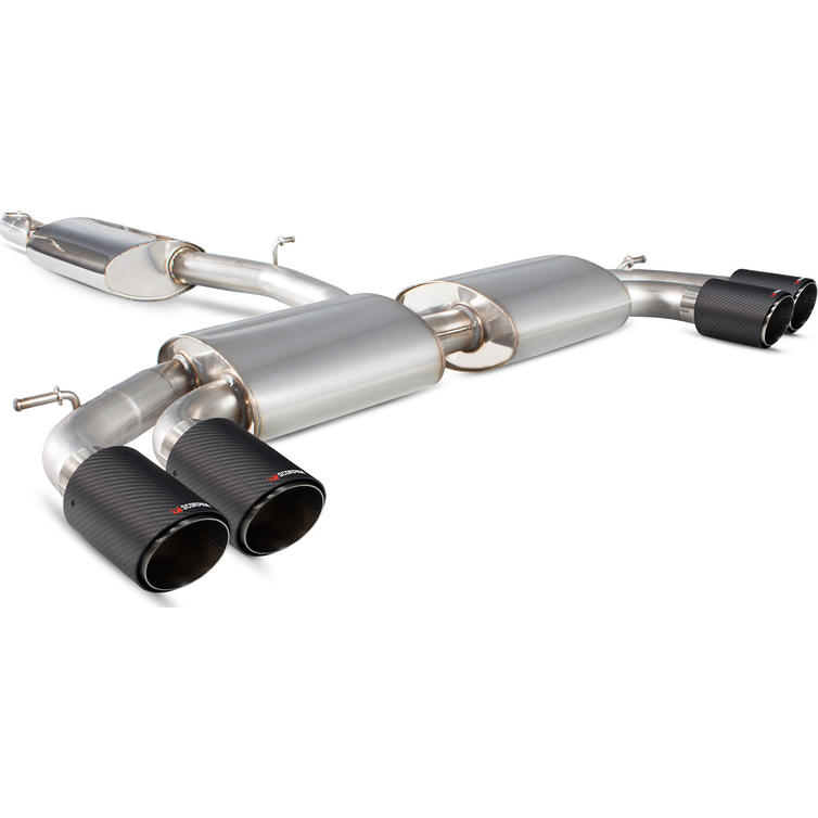 Scorpion Car Exhaust GPF Back System Resonated Carbon Fibre Ascari