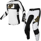 Fox Racing 2022 Flexair Mirer Motocross Jersey Pants White Black Kit