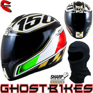 View Item MT Thunder Italian Motorcycle Helmet Black (Free Balaclava)