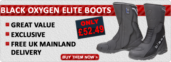 Black Oxygen Elite Motorcycle Boots