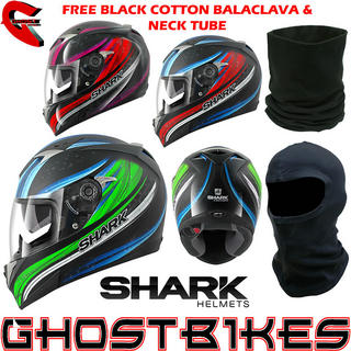View Item Shark S900-C Fujing Motorcycle Helmet + FREE Balaclava + Neck Tube