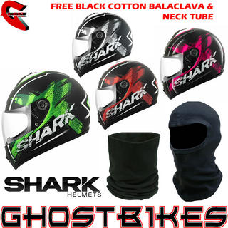 View Item Shark S600 Exit Mat Motorcycle Helmet + FREE Balaclava + Neck Tube