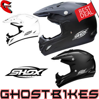 View Item Shox MX-1 Solid Motocross Helmet