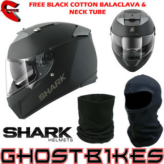 View Item Shark Speed-R Dual Motorcycle Helmet - FREE Balaclava + Neck Tube