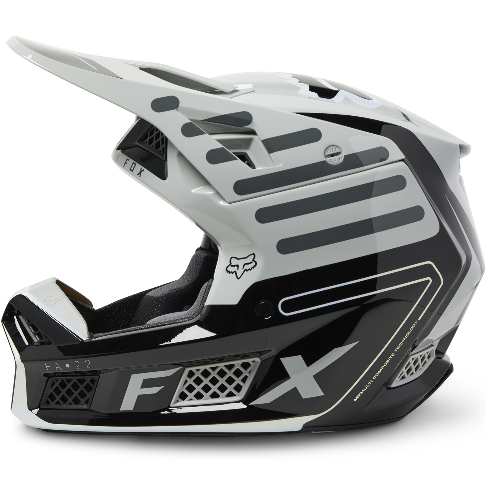 Fox Racing 2023 V3 RS Ryaktr Motocross Helmet Helmets Ghostbikes