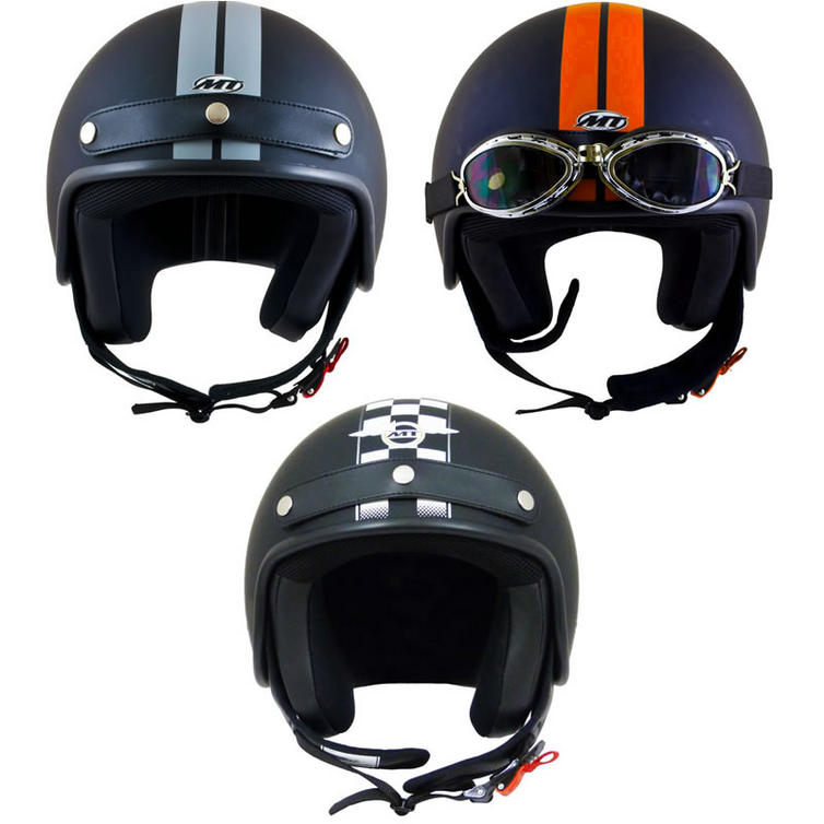 MT Custom Rider Graphic Motorcycle Helmet Open Face Helmets