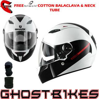 View Item Shark Vision-R GT Carbon Motorcycle Helmet + FREE Balaclava + Neck Tube