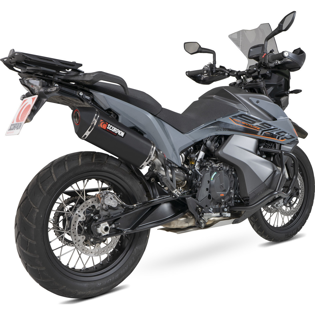 Scorpion Serket Parallel Black Ceramic Slip On Exhaust Ktm Adventure