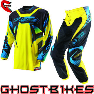 View Item Oneal Element 2013 Racewear Yellow-Black Motocross Kit