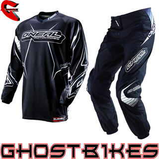 View Item Oneal Element Kids 2013 Racewear Black-White Motocross Kit