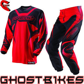 View Item Oneal Element Kids 2013 Racewear Red-Black Motocross Kit