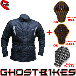 View Item Roxter Waterproof Motorcycle Jacket and Back Protector Insert 