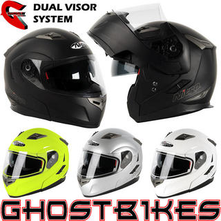 View Item Nitro F342-E DVS Flip Front Motorcycle Helmet