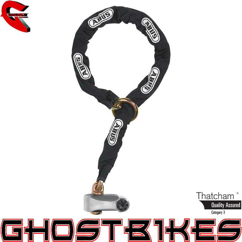 ABUS GRANIT DETECTO 8000 CHAIN AND LOCK MOTORCYCLE STEEL ALARM LOCK