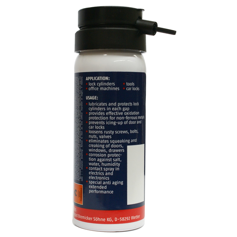 ABUS PS88 LOCK LUBRICANT PFLEGE SPRAY PADLOCK KEYHOLE CLEANER