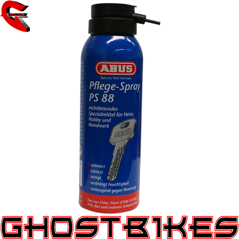 ABUS PS88 LOCK LUBRICANT PFLEGE SPRAY PADLOCK KEYHOLE CLEANER