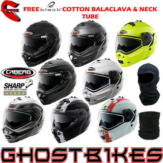 View Item Caberg Duke Motorcycle Helmet + FREE Balaclava + Neck Tube