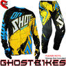 View Item Shot 2013 Contact Live Jersey and Pants Motocross Kit Black Yellow Blue