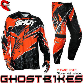 View Item Shot 2013 Devo Motion Jersey and Pants Motocross Kit Orange