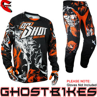 View Item Shot 2013 Flexor Urban Jersey and Pants Motocross Kit Black Orange