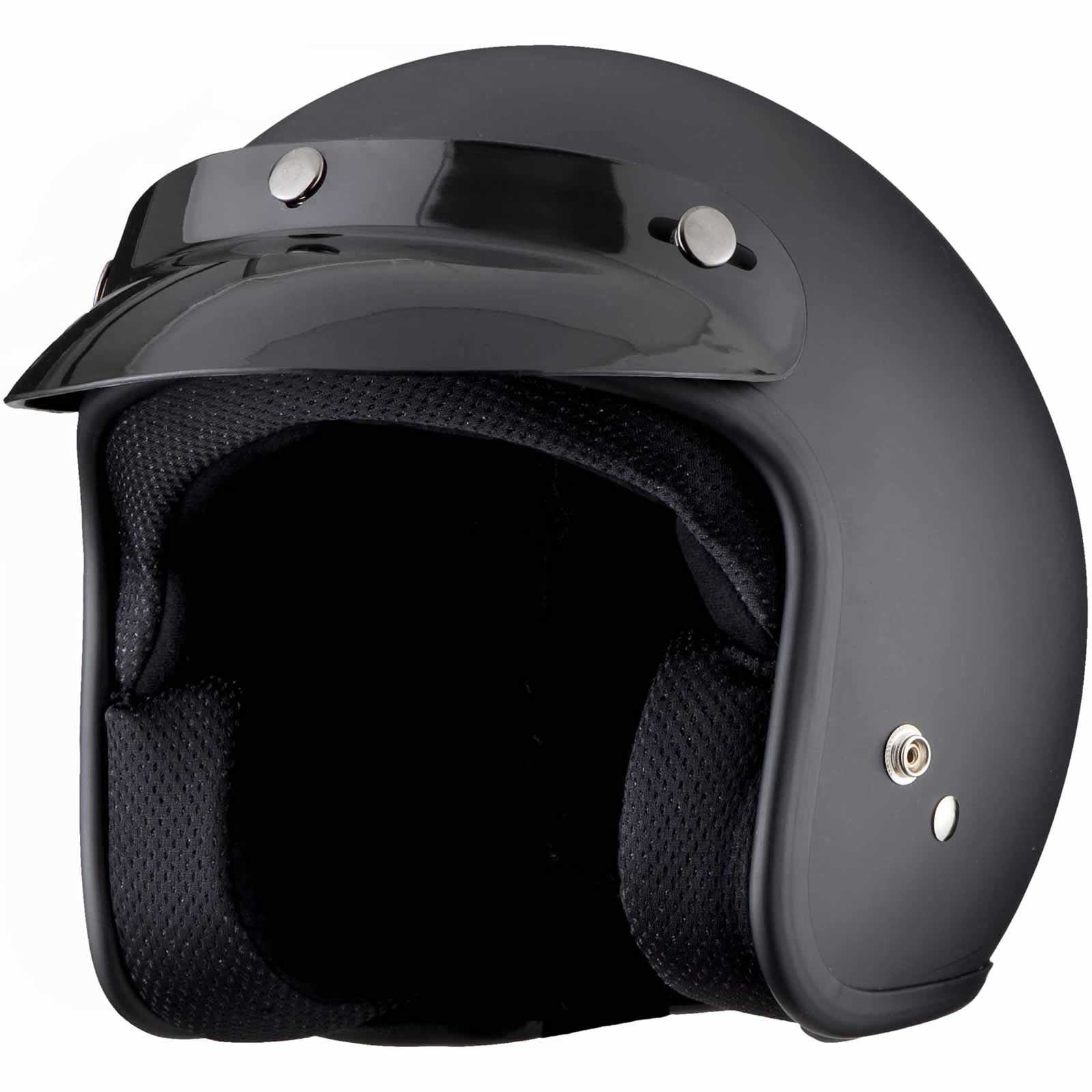 THH T380 PLAIN PEAK OPEN FACE RETRO MOTORCYCLE SCOOTER MOPED CAFE JET