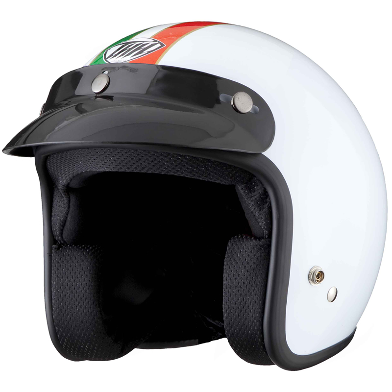 THH T380 8 ITALIAN OPEN FACE RETRO MOTORCYCLE BIKE SCOOTER MOPED CAFE