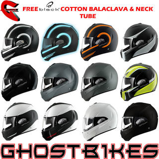 View Item Shark Evoline Series 3 Motorcycle Helmet  + FREE Balaclava + Neck Tube