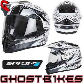 View Item Spada Sting Maverick Dual Sport Motorcycle Helmet