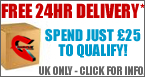 Free UK Next Day Delivery on orders over ?25
