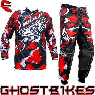 View Item Wulfsport Stratos 2013 Red Motocross Kit