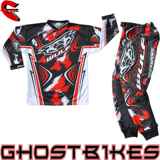 View Item Wulfsport Stratos 2013 Cub Red Junior Motocross Kit