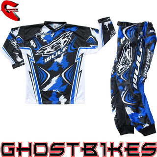 View Item Wulfsport Stratos 2013 Cub Blue Junior Motocross Kit