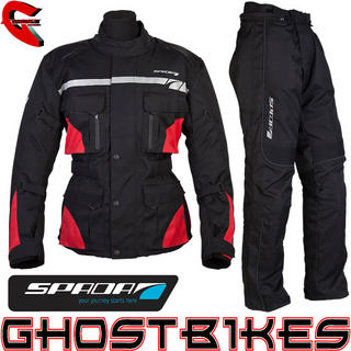 View Item Spada Vision Jacket and Fineliner Trouser Kit Black Red