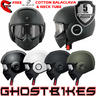 View Item Shark Raw Blank Motorcycle Helmet + Free Balaclava + Neck Tube