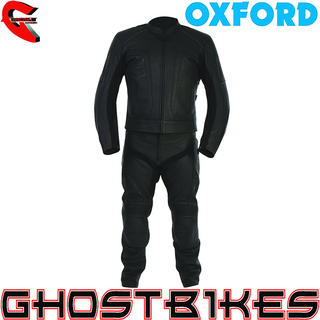 View Item Oxford Atom Leather Motorcycle Jacket & Trousers Kit