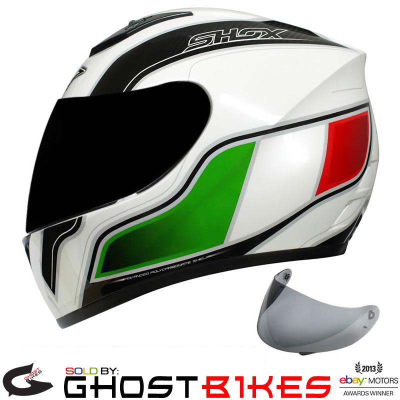 SHOX AXXIS IDENTITY ITALY MOTORCYCLE MOTORBIKE ITALIAN BIKE HELMET GHOSTBIKES eBay