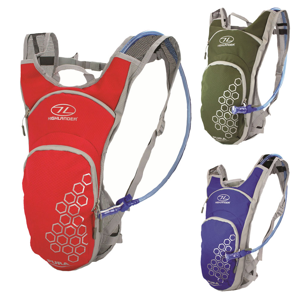 Highlander Pura 8L Hydration Pack 2L Hydro Bladder Cycle Bike Run Bag