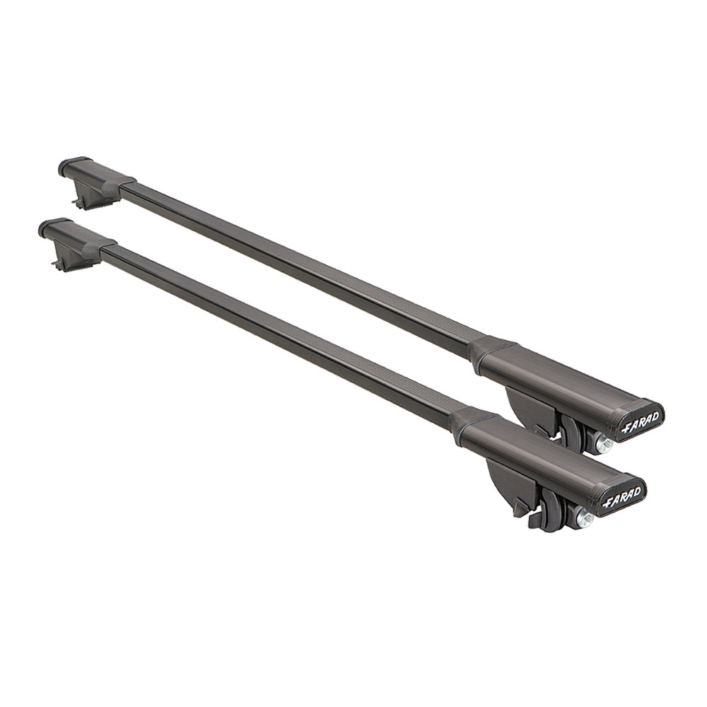 Farad Roof Bars Set to fit VW Passat B8 Estate 1517 Closed Rails Steel