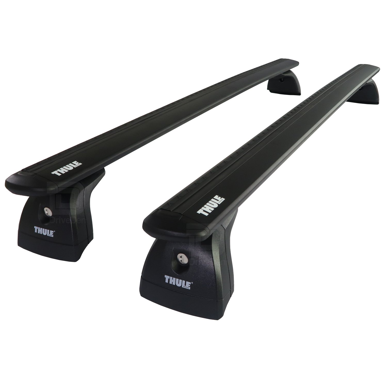 Thule WingBar Evo Black Roof Bars Fit VW Transporter T6 Double Cab 15