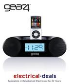 View Item Gear 4 ipod Dock PG434-B Alarm Clock Radio FM/AM For ipod's Black