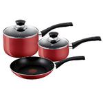 View Item Tefal 3 Piece Easy Care Pan Set (Rouge) - In Store Purchase Only