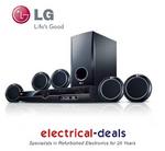 View Item LG HT356SD 5.1 DVD HOME CINEMA SYSTEM dolby Prologic II Black With ShelfSpeakers
