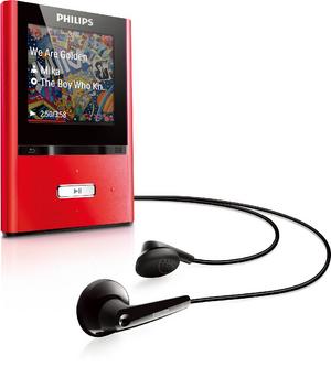 Philips GoGear MP4 player SA2VBE04R Media Player FM Radio 1.5"LCD ViBE 4GB - Red Preview