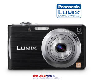 Panasonic Lumix FS16 Digital Camera - Black (14.1MP, 4x Optical Zoom) 2.7" LCD Preview
