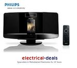 View Item Philips DCM2055 Micro Music System. 15W Speakers. Docking Station. FM/AM Radio.