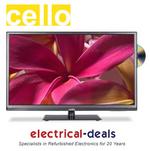 View Item Cello C32224F-DLED TV/DVD Combination 32" LED TV. HD Ready 720p. Freeview & USB