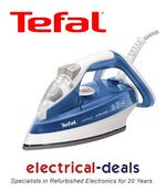 View Item Tefal FV4480 Iron. Ultraglide Soleplate. Vivid Blue Iron. 2300W. 270ml Capacity.