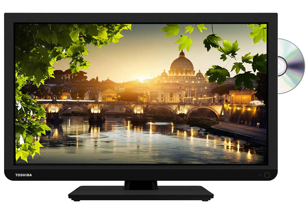 Toshiba 24D1333B2 24 inch HD Ready LED DVD Combi TV Built in Freeview