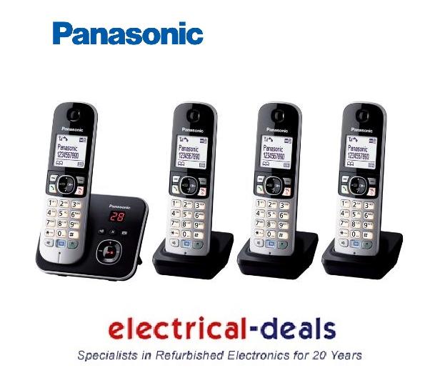 Panasonic Kx Tg Eb Quad Dect Cordless Telephone Set With Answer